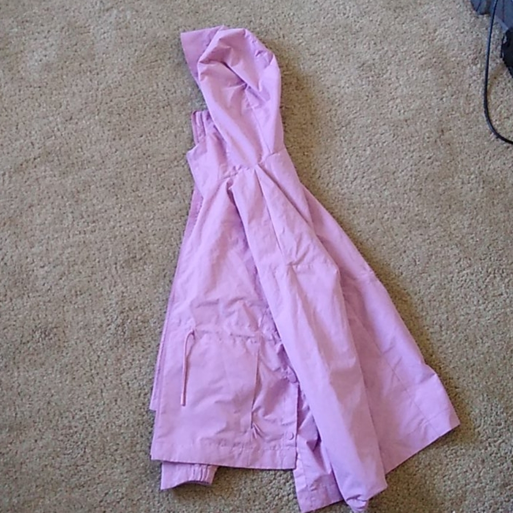 Purple raincoat